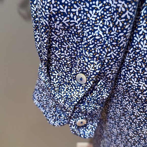 A.P.C. Blue Floral Midi Dress - Picture 5 of 7